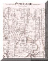 PORTAGE LANDOWNERS 1873 PLAT MAP