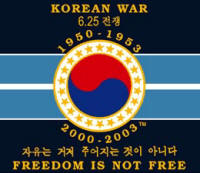 Korean War Flag "Freedom Is Not Free"