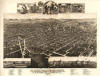 An 1883 panoramic view of the Village of Kalamazoo 