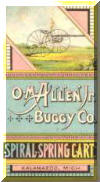 O M Allen Buggy ad 1900