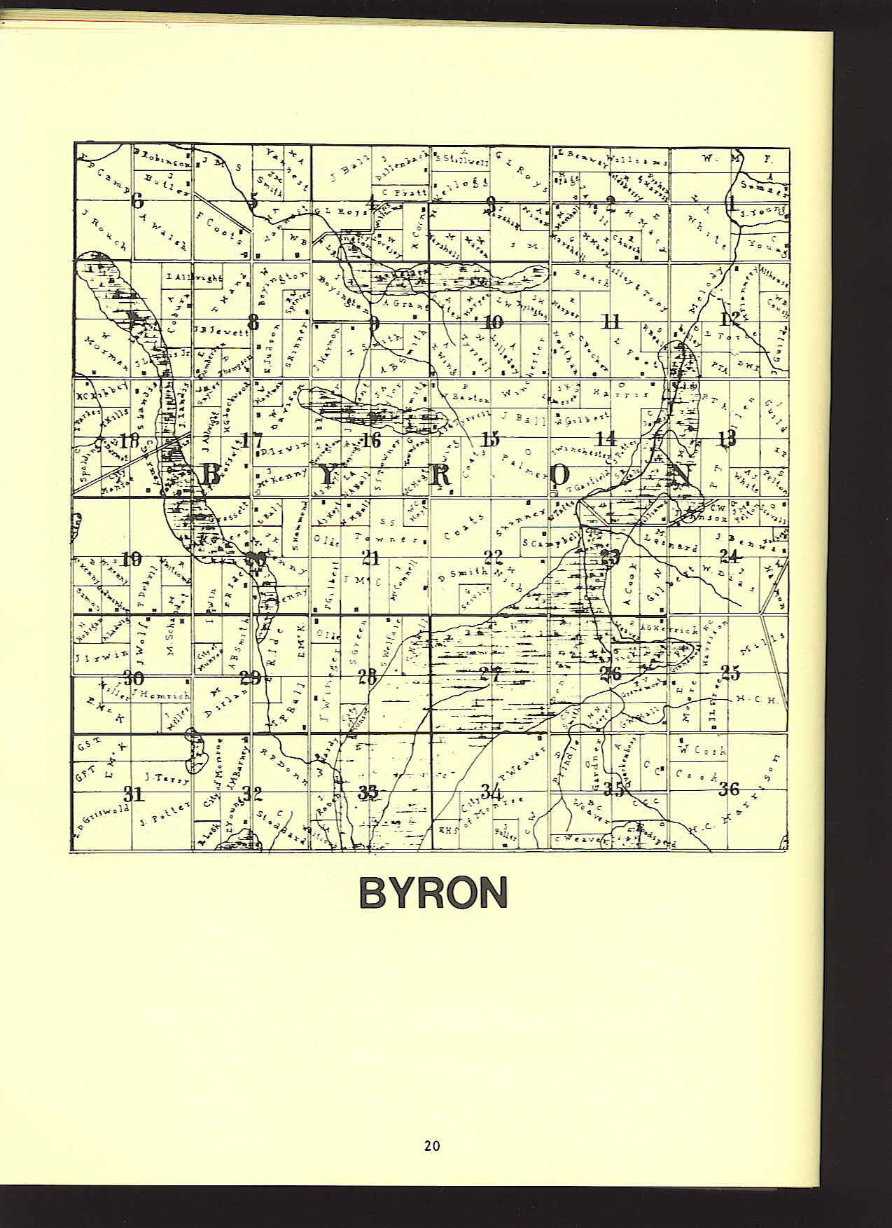 1855 Byron Plat Map