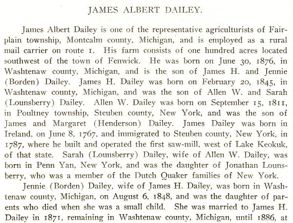 James Albert Dailey Bio