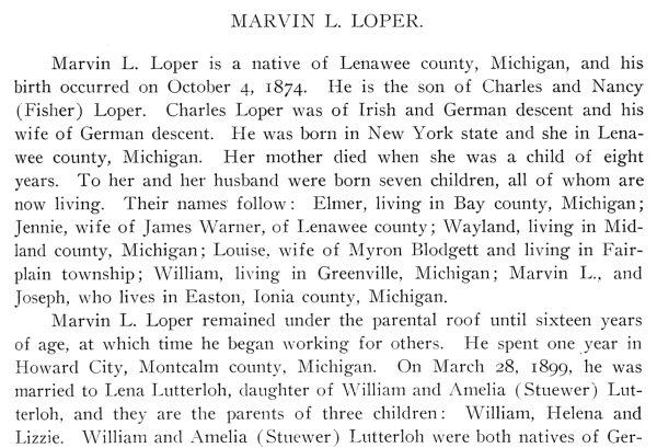 Marvin L. Loper Bio