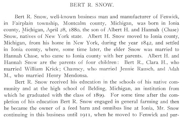 Bert R. Snow Bio