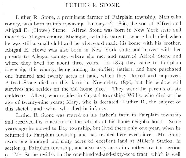 Luther R. Stone Bio