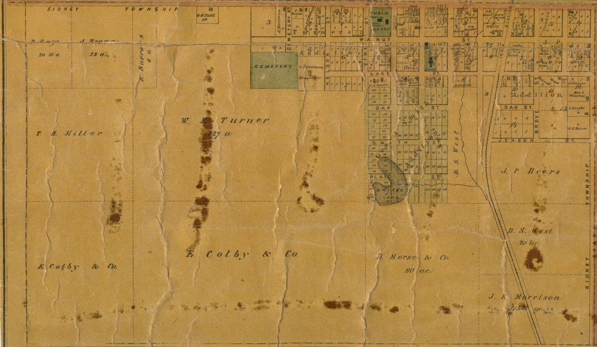 1875 Stanton Map - SW