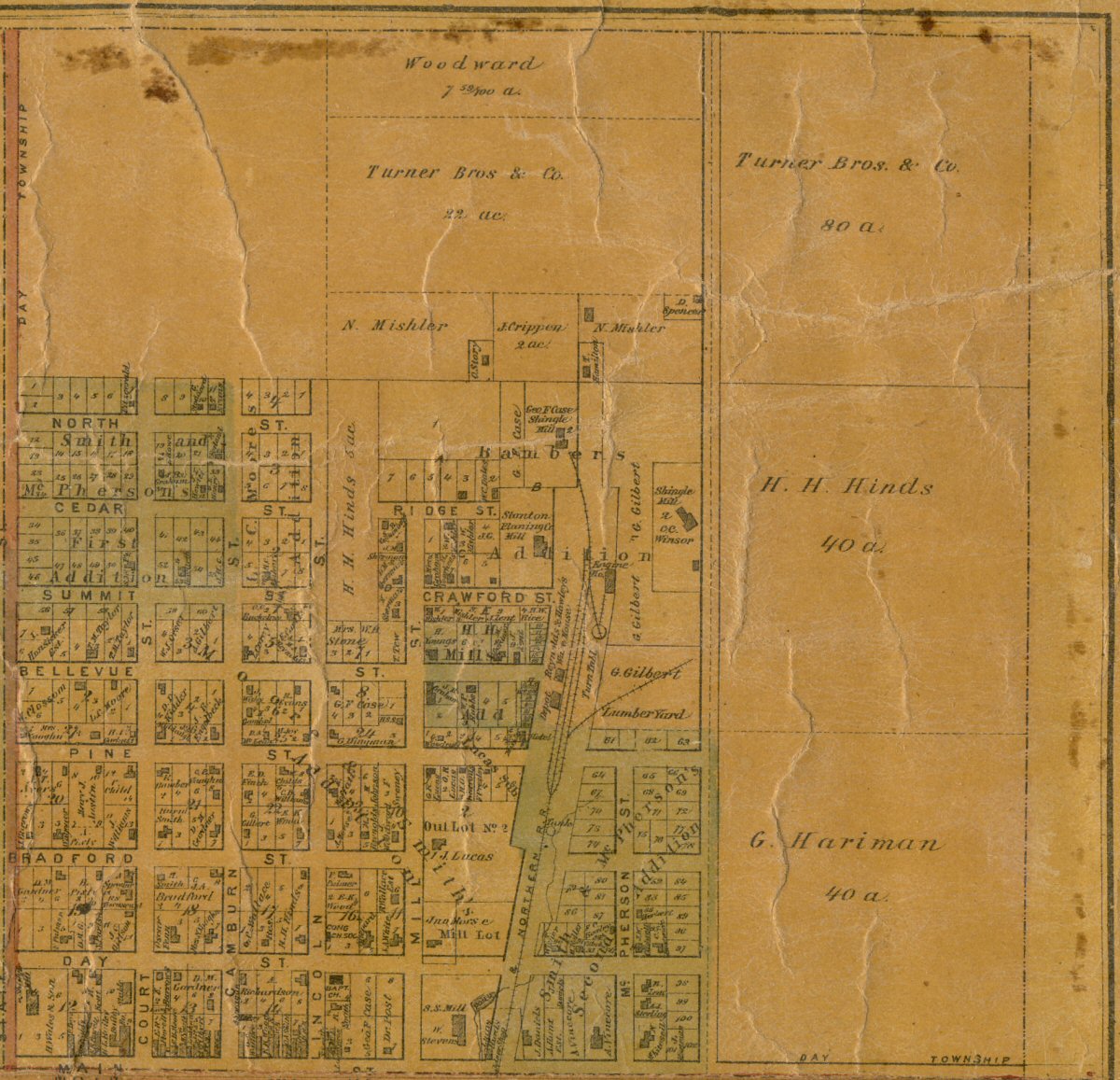 1875 Stanton Map - NE