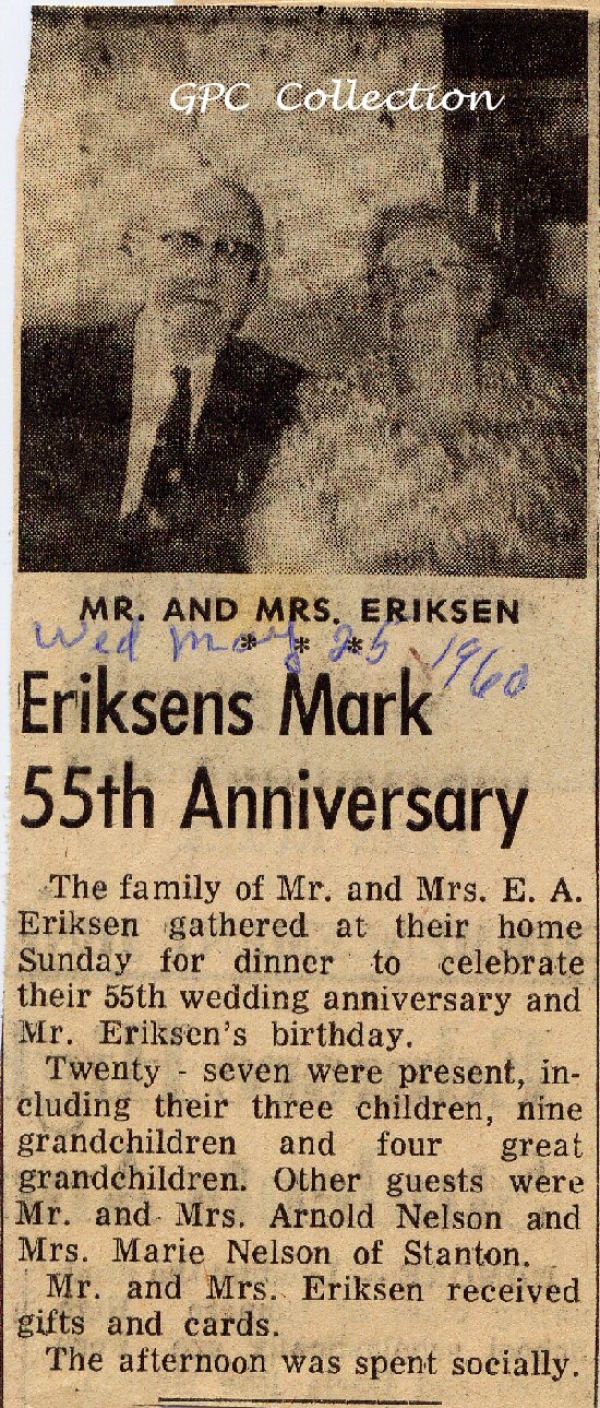 E.A. Eriksen's 55th Anniversary