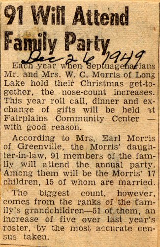 Morris Family Party
