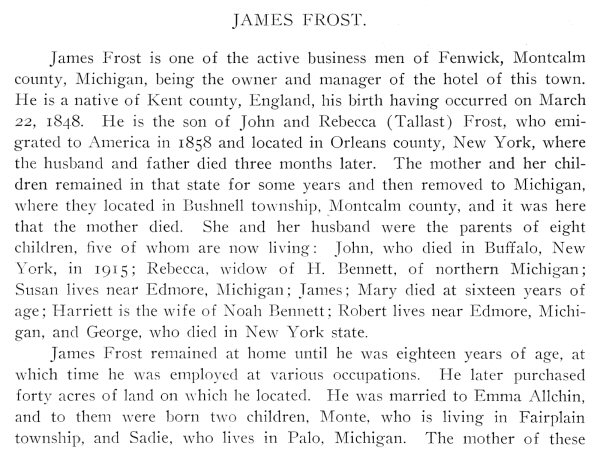 James Frost Bio