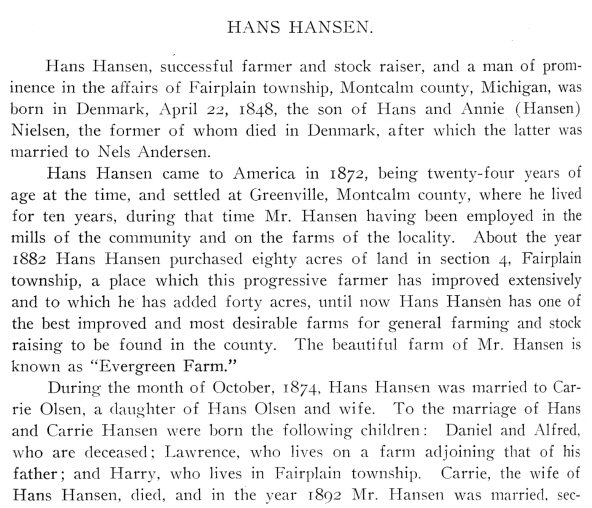 Hans Hansen Bio