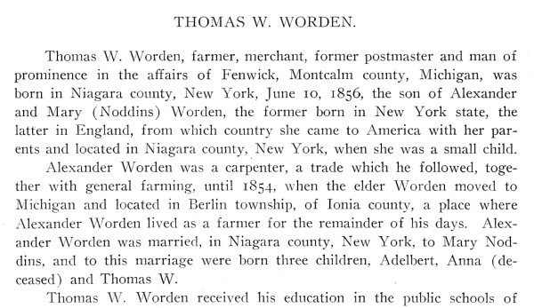 Thomas W. Worden Bio