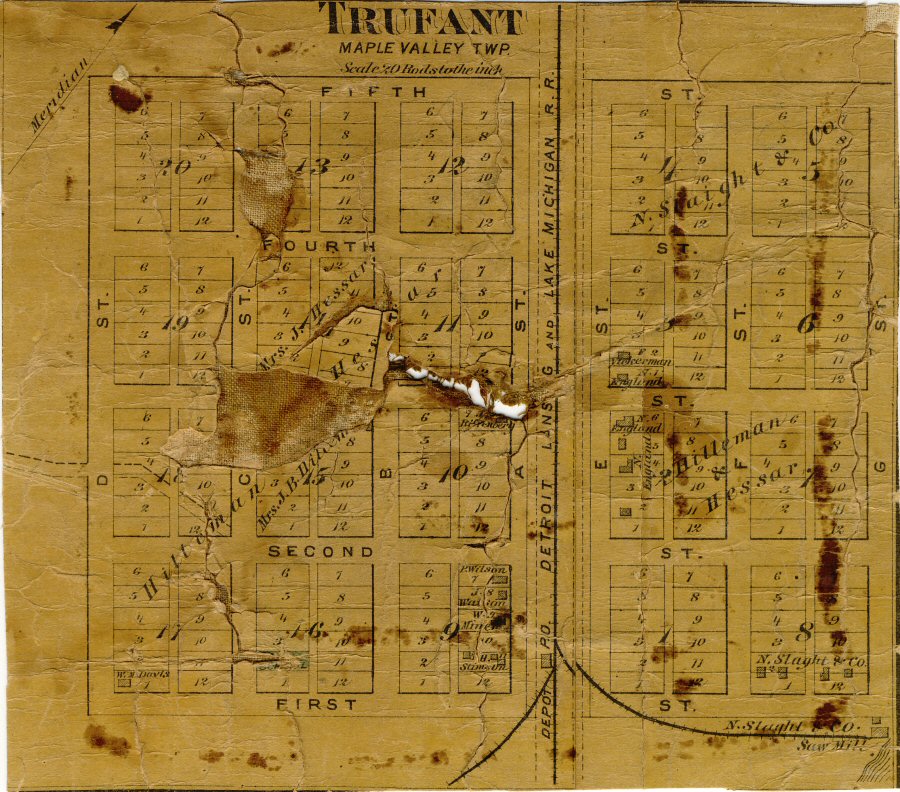 1875 Trufant Map