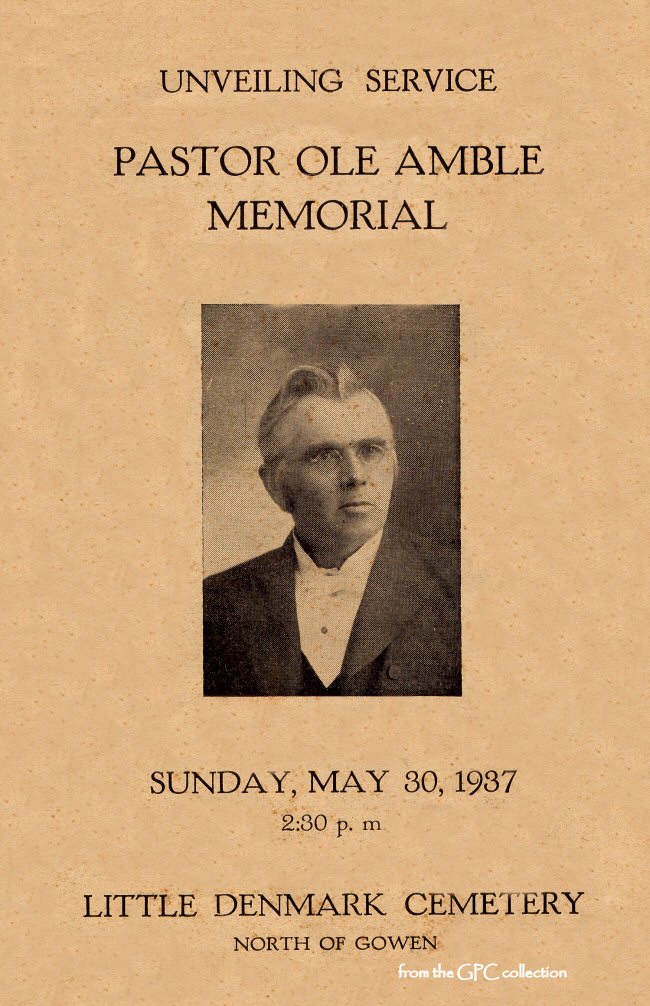 Rev. Ole Amble - Memorial