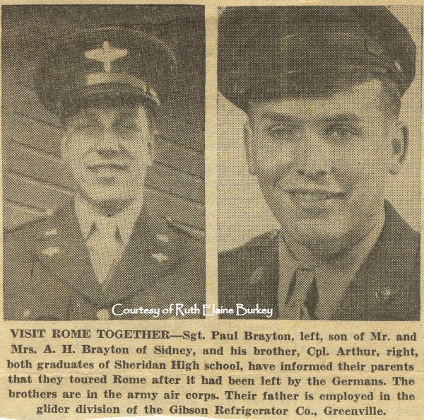 Paul & Arthur Brayton - WWII