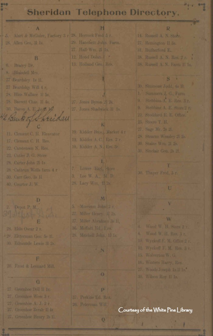 Telephone Directory 1914-1916