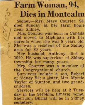 Molly Courter Obit