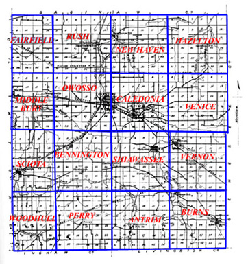 Shiawassee County map