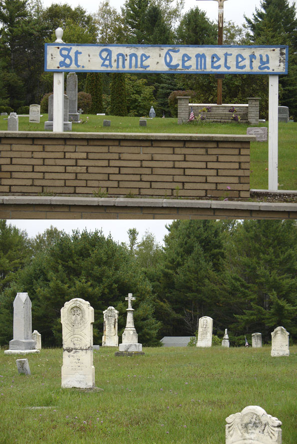 St. Anne Cemetery sign
