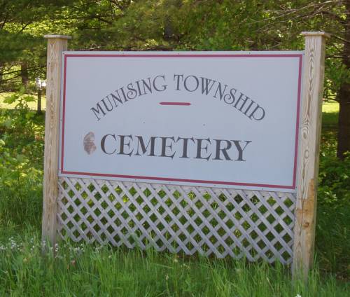 Munising Township Cemetery sign