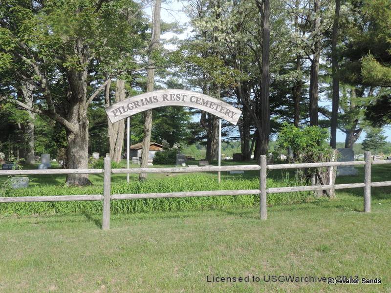 Pilgrim's Rest Cemetery sign