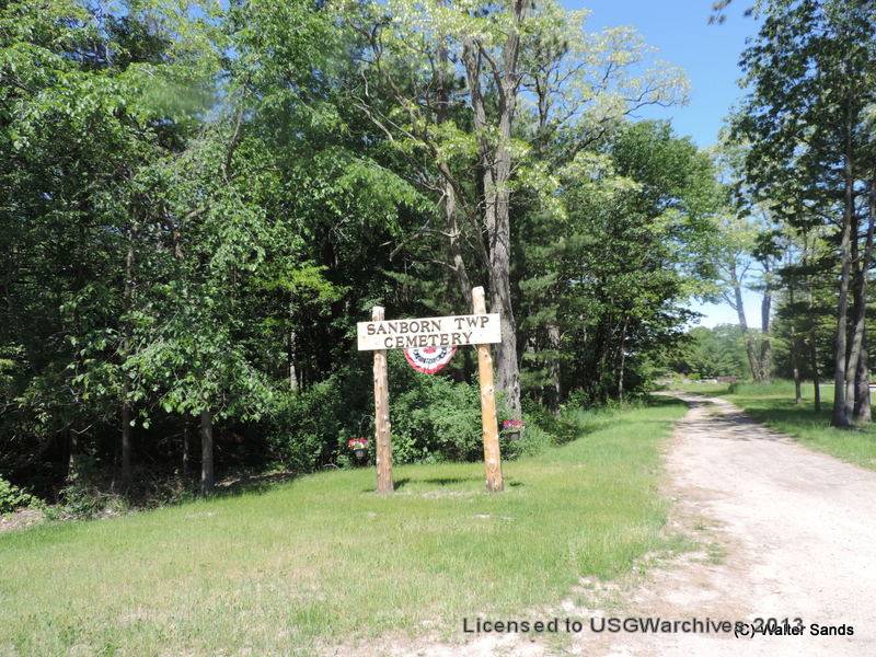 Sanborn Township Cemetery Sign