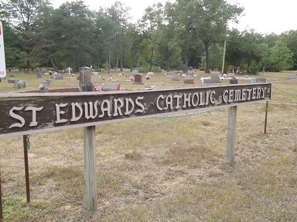 St. Edward's Catholic Cemetery Sign