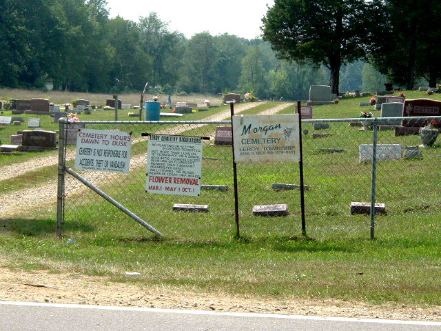 Morgan Cemetery Entrance