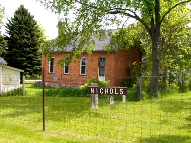 Nichols Cemetery Sign