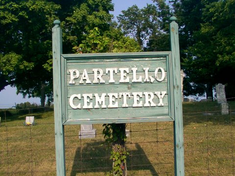 Partello Cemetery Sign