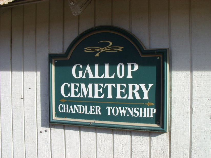 Gallop Cemetery Sign