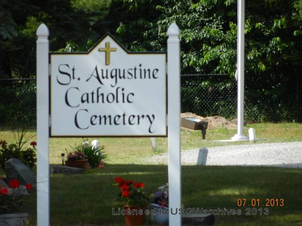 St. Augustine Cemetery sign