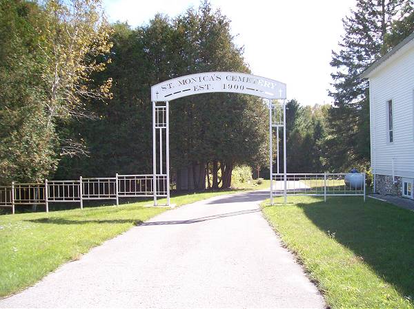 St. Monica's Catholic Cemetery Entrance