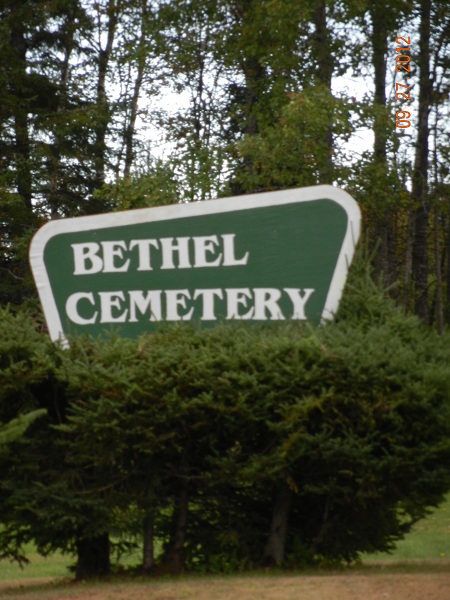 Bethel Methodist Episcopal Cemetery sign
