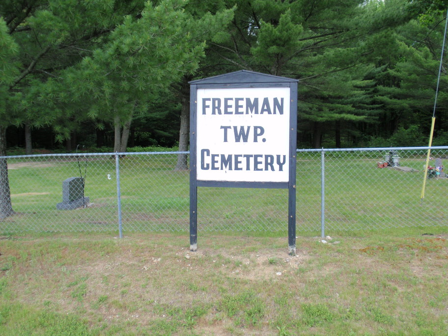 Freeman Township Cemetery Sign