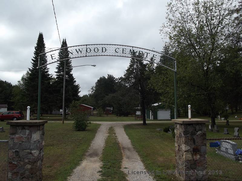 Fernwood Cemetery sign