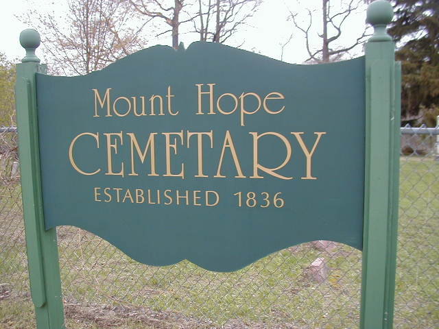 Cemetery Sign