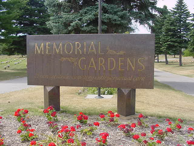 Grand Traverse Memorial Gardens Cemetery sign