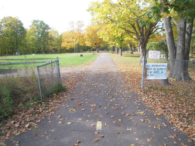 Chassell Cemetery Entrance