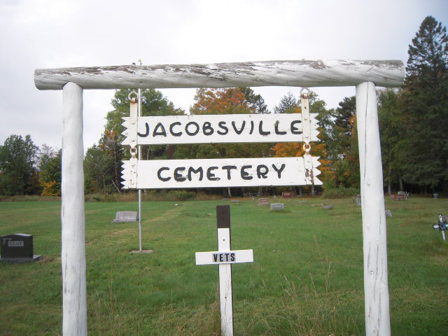 Jacobsville Cemetery Sign