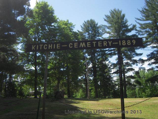 Kitchie Cemetery sign