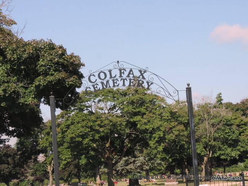 Colfax Cemetery Sign