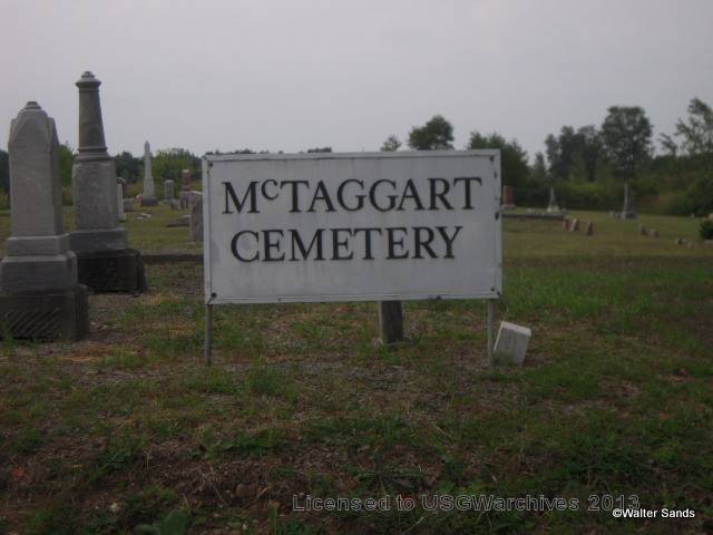 McTaggert Cemetery sign