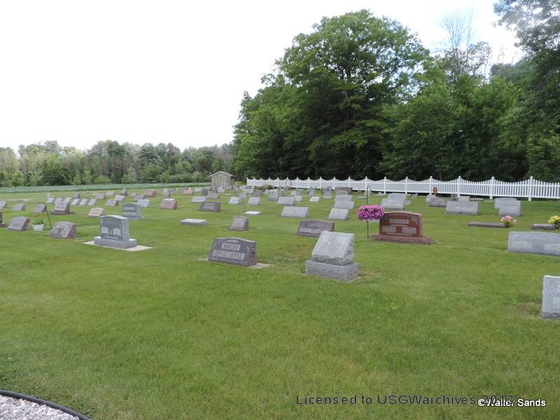 Pigeon River Mennonite Church Cemetery overview