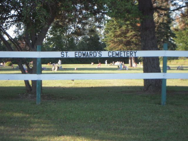 St. Edward's Cemetery Sign