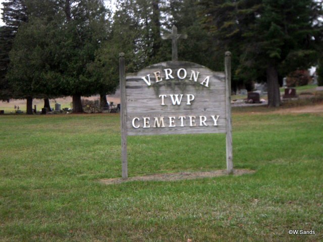 Verona Township Cemetery Sign