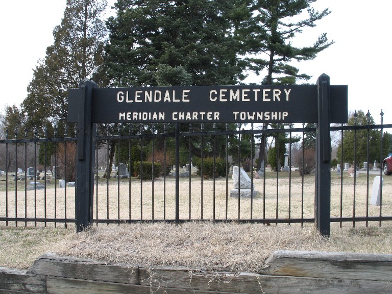 Glendale Cemetery sign
