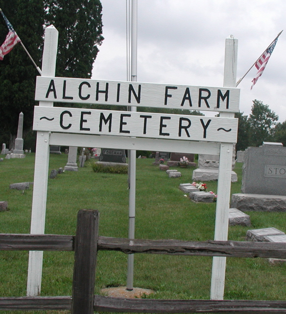 Alchin Farm Cemetery sign