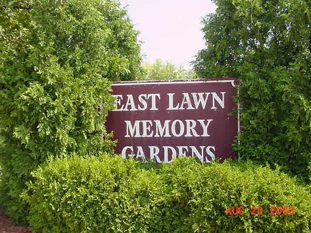 East Lawn Memory Gardens sign
