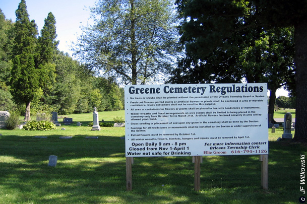 Greene Cemetery Entrance